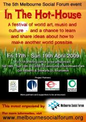2009 Melbourne Social Forum flier