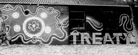 Treaty Now - Mural on the Yarra Youth Centre, Fitzroy