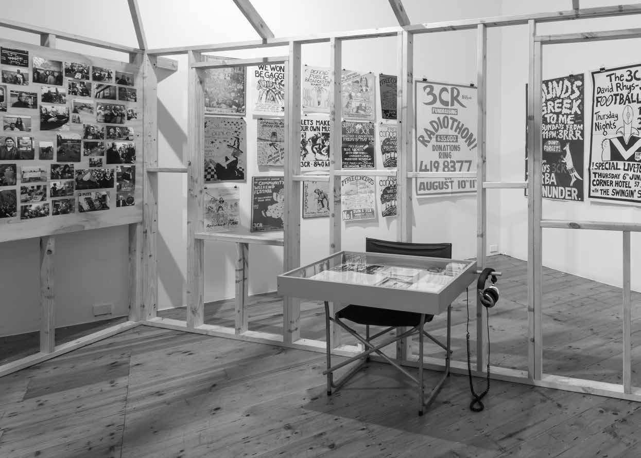 3CR exhibition space ‘If People Powered Radio’ at Gertrude Contemporary
