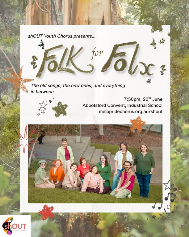 shOUT youth chorus Folk is Folx poster