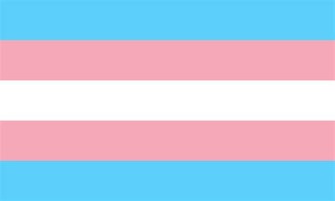 trans flag light blue pink and white horizontal stripes