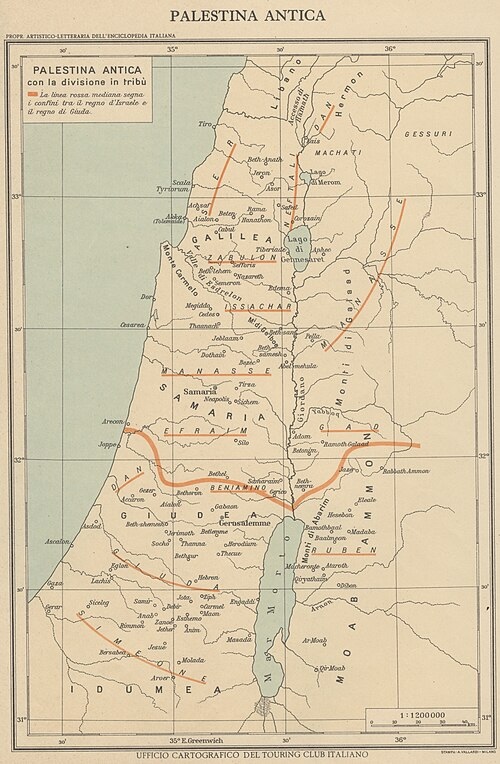 Map of Palestine 1928-1940