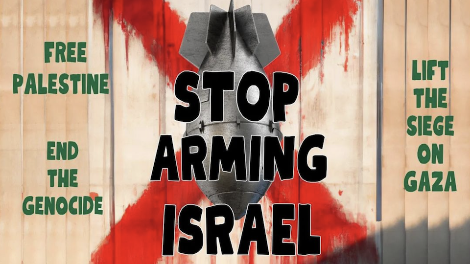 Image credit: 'Stop Arming Israel' | instagram.com/freepalestinemelb