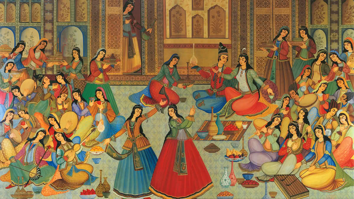 Arabic dancing scene