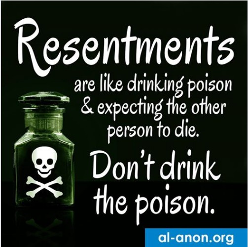 Resentments are harmful