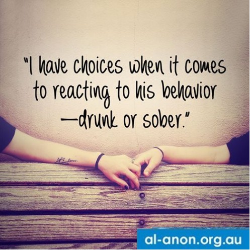 Living with alcoholism, discovering choices.