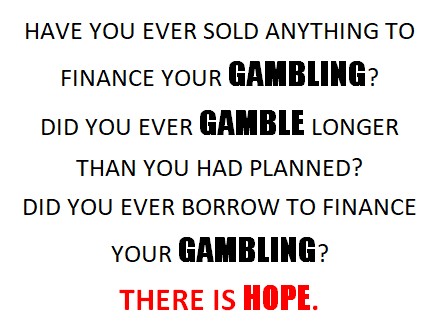 Gamblers Anonymous is HOPE for compulsive gamblers