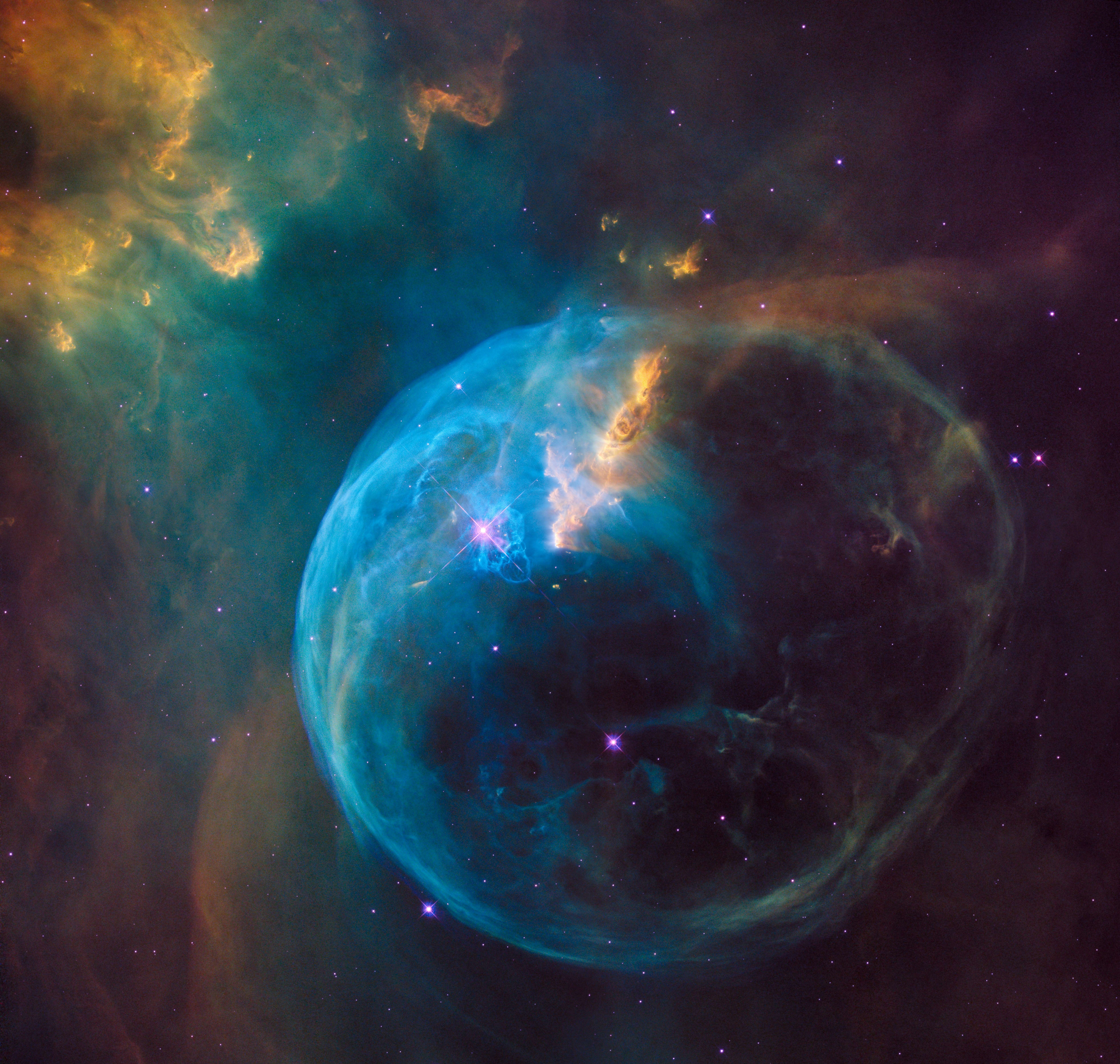 A deep space nebula captured by NASA