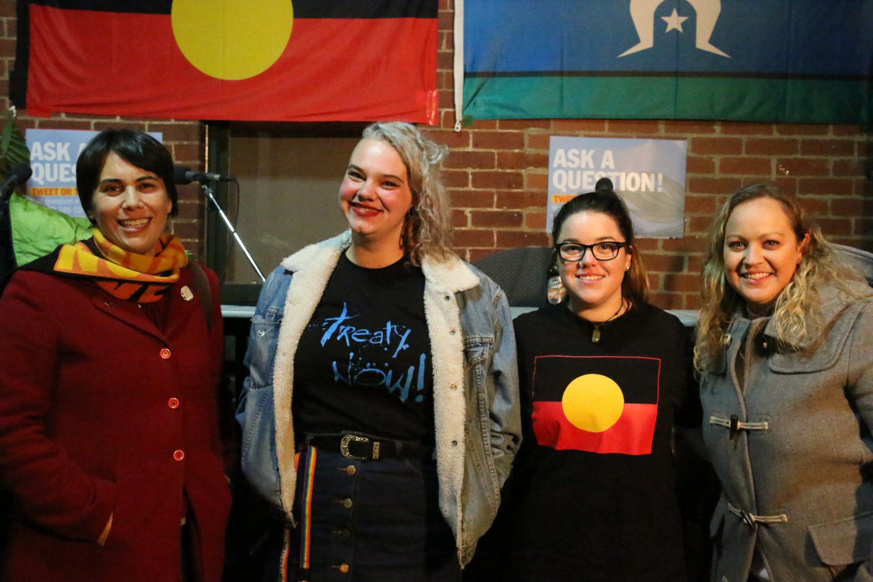 Image of Celeste Liddle, panel chair Edie Shepherd, Marayne Muller and Robyn Oxley.