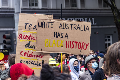 Invasion Day Rally Naarm/Melbourne, January 26 2021. Photo: Matt Hrkac