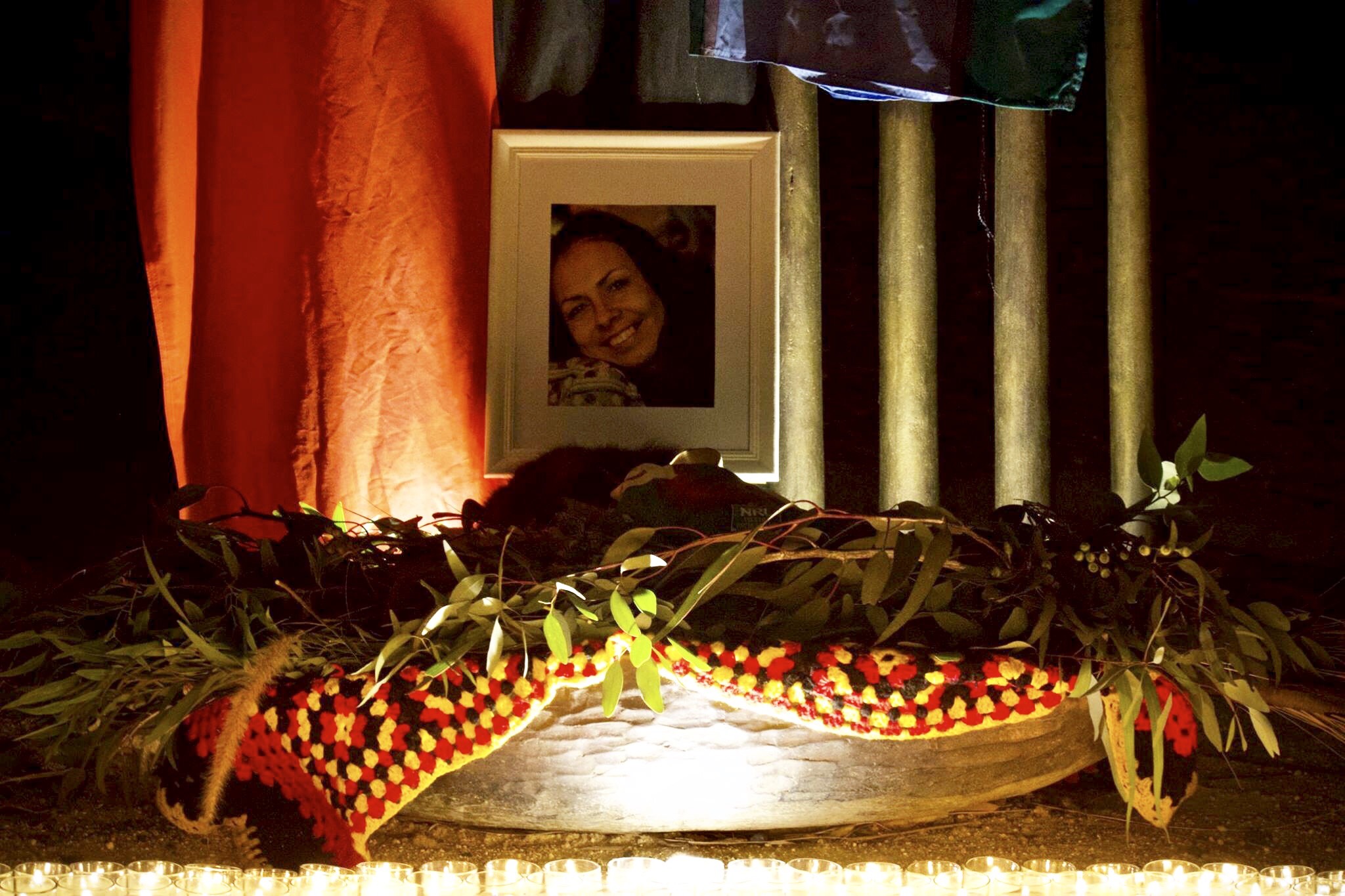 Image of Tanya Day from the 28th Anniversary Narrm vigil for Aboriginal Deaths in Custody