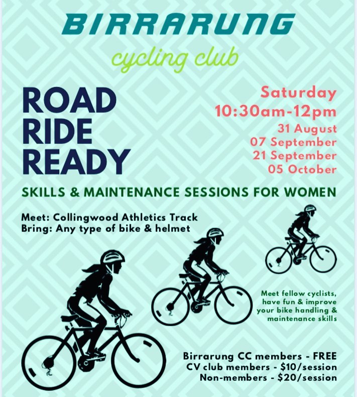 Birrarung Cycling Club - Road Ride Ready sessions