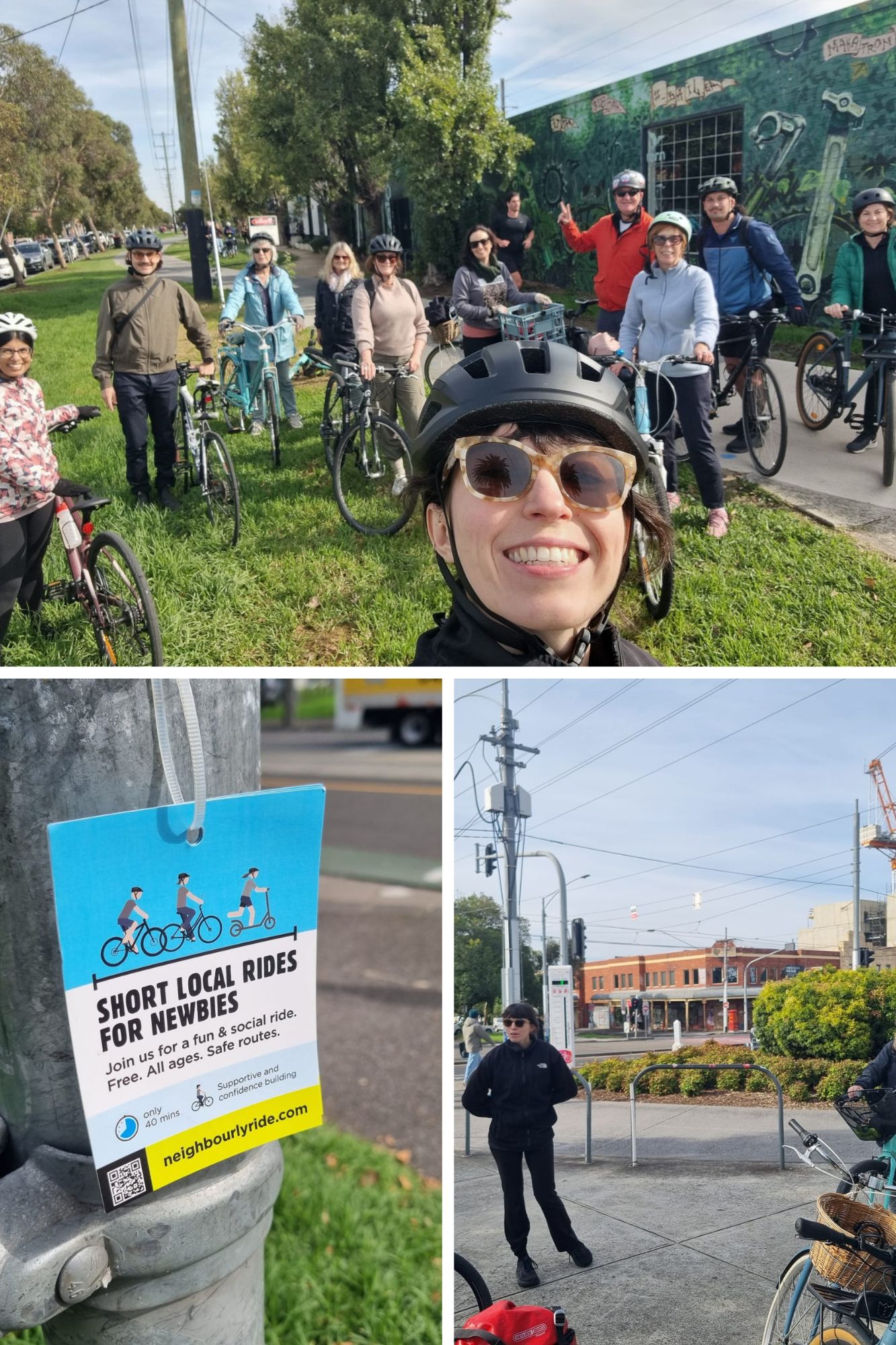 Katy & friends at the Carlton Neighbourly Ride