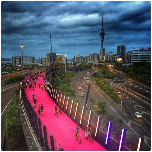 Nelson Street Cycleway, Auckland, image: Phil Walter