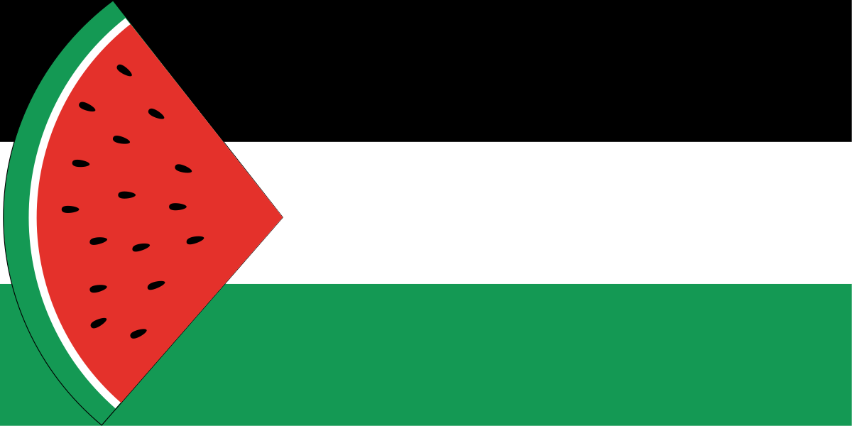Palestine Flag With Watermelon
