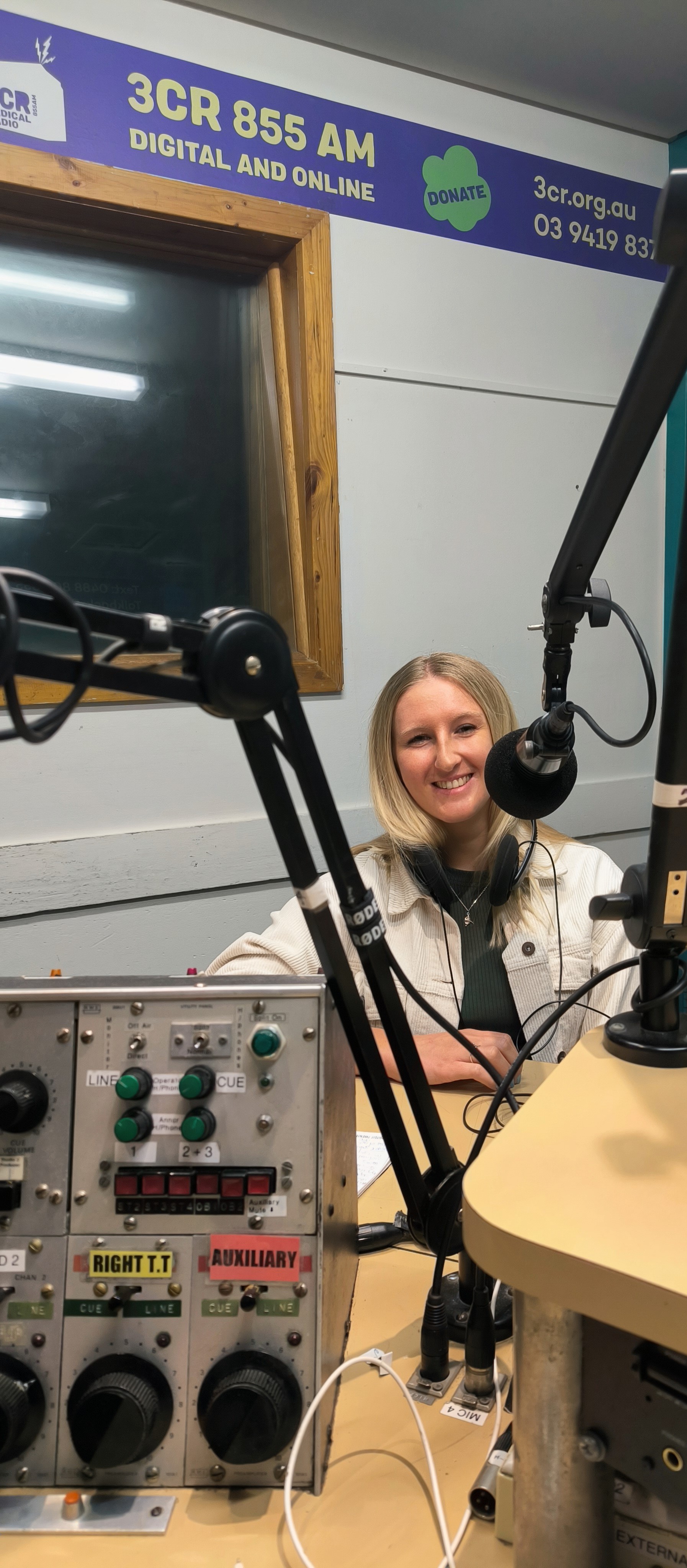 Chiara Wuller in the 3CR studio