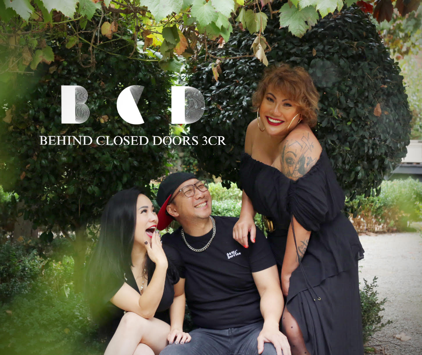 The 'Behind Closed Doors' team from left to right: Kitty, Dean and Sasja