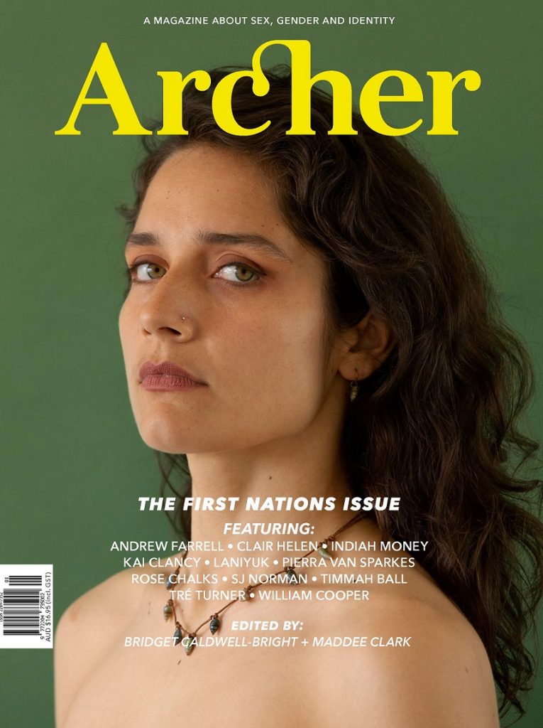 Laniyuk on the cover of Archer Magazine's First Nations issue