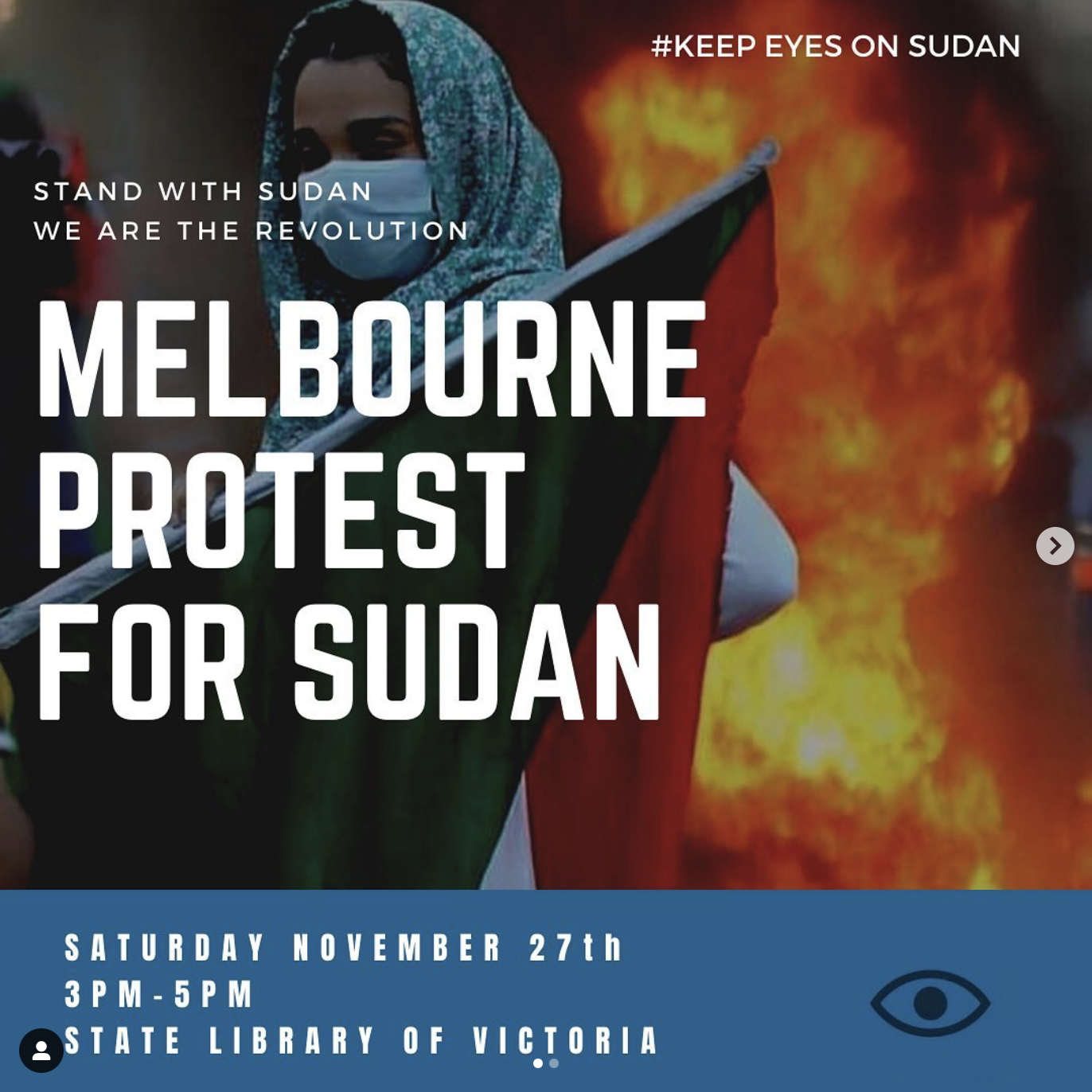 Melbourne Protest for Sudan poster