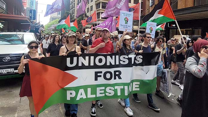 Unionists for Palestine. Image: solidarity.net.au