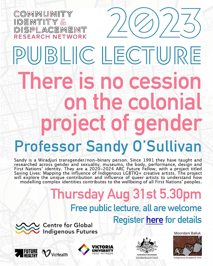 Sandy O'Sullivan's free public lecture
