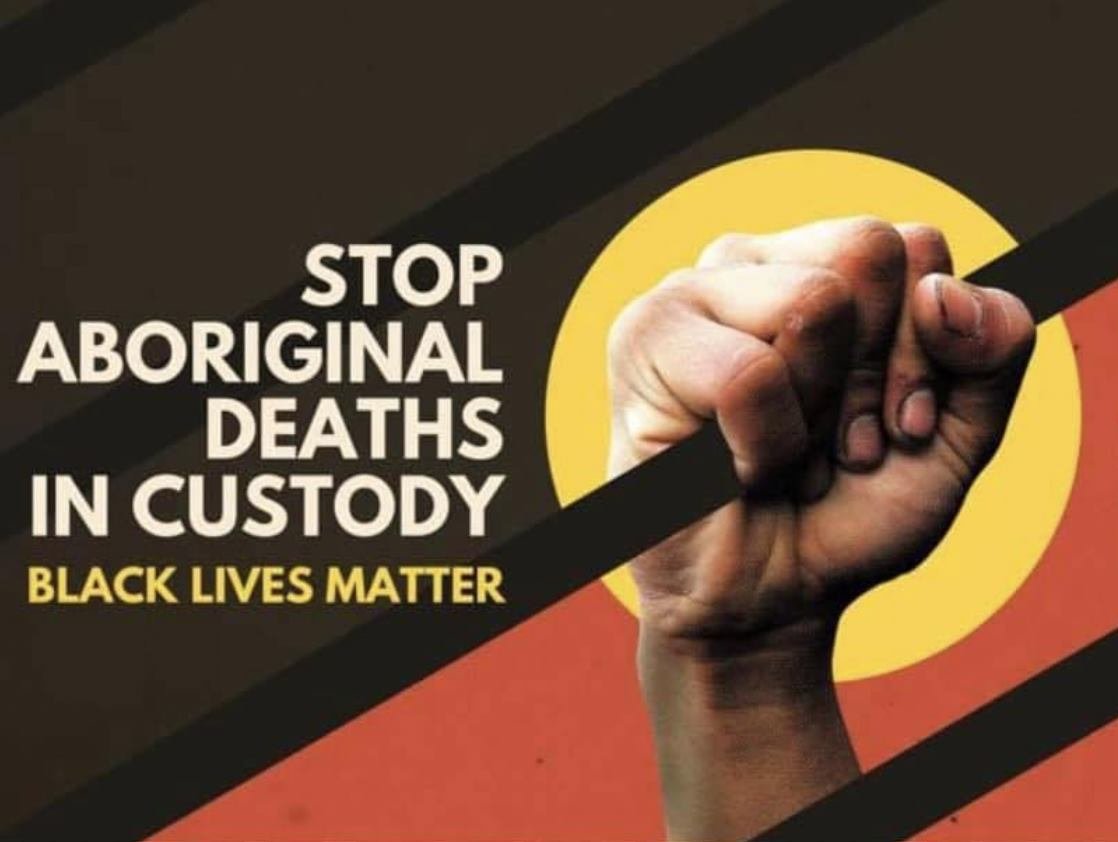 Stop Aboriginal Deaths in Custody National Day of Action 10th April Poster