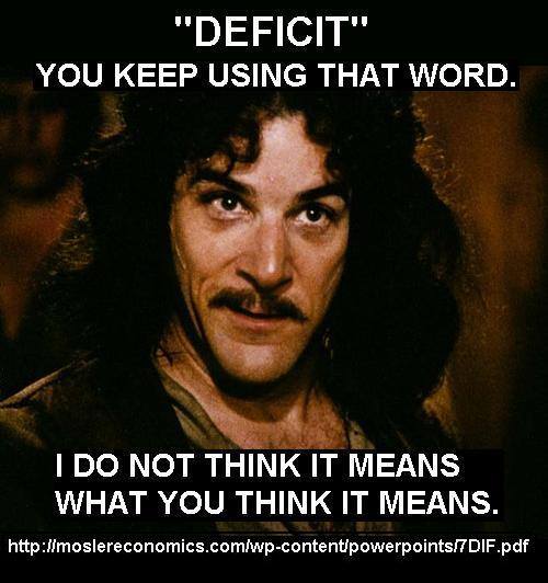 Deficit: I do not think it means what you think it means.