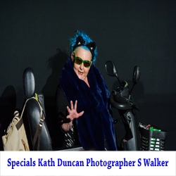 Kath Duncan using a wheelchair.