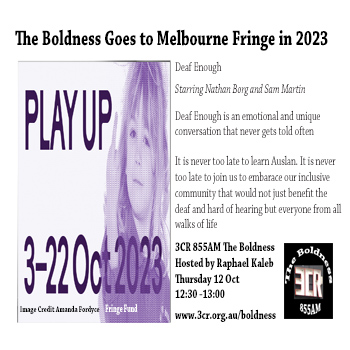 Digital Flyer for The Boldness Deaf Enough