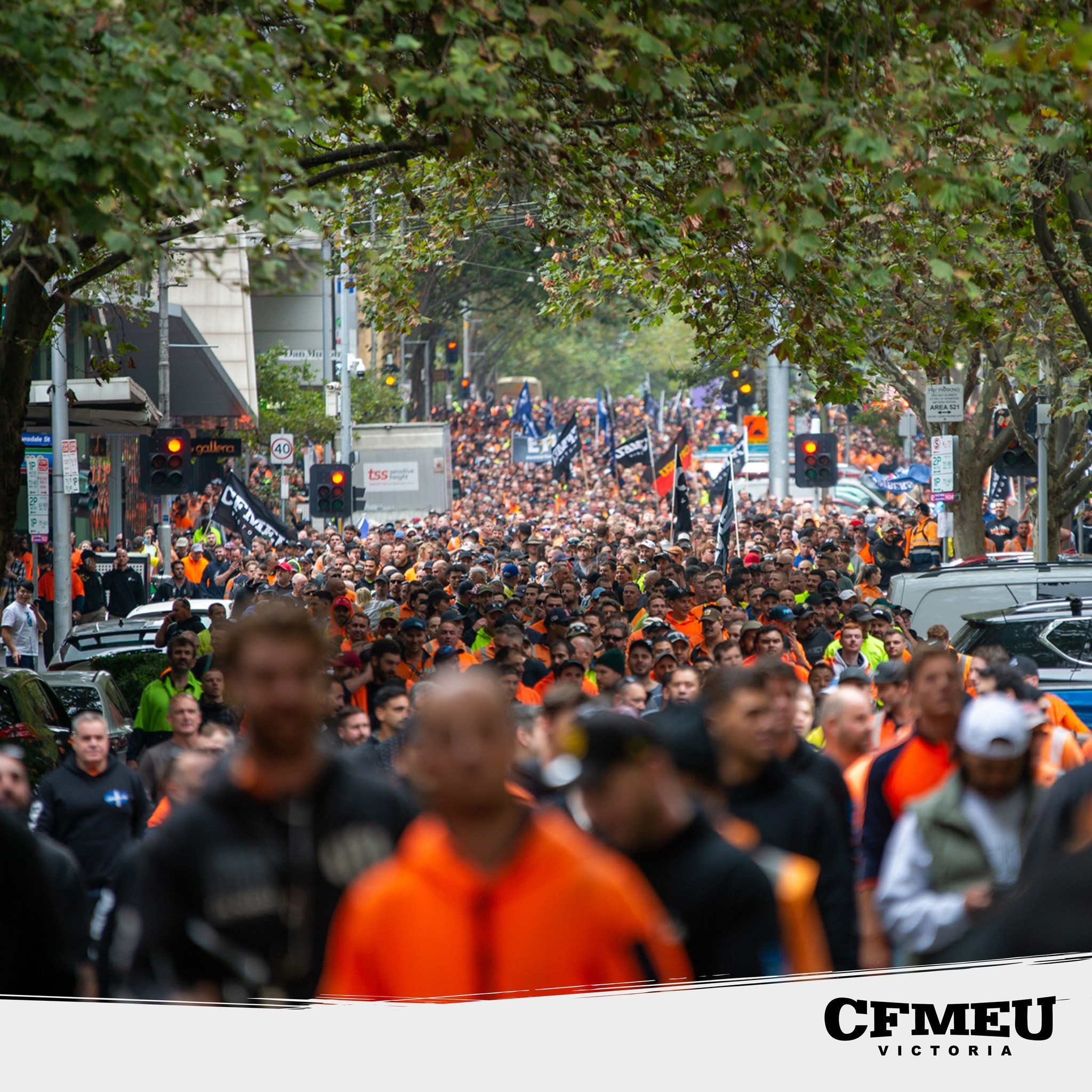 CFMMEU Rally Melbourne for Wages Fairness