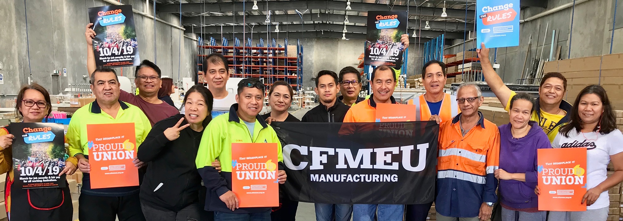 Manufacturing workers - Union members