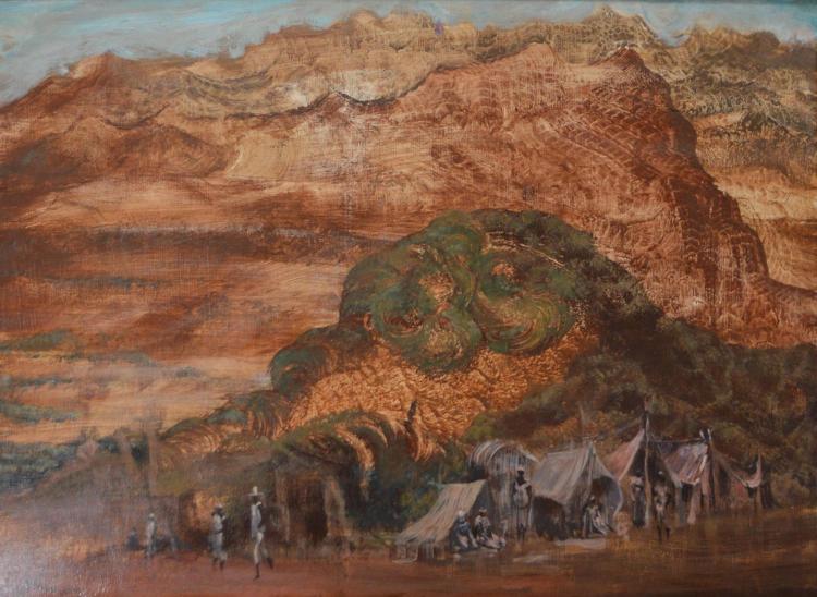 JAMES WIGLEY (1918-1999) Aboriginal Camp