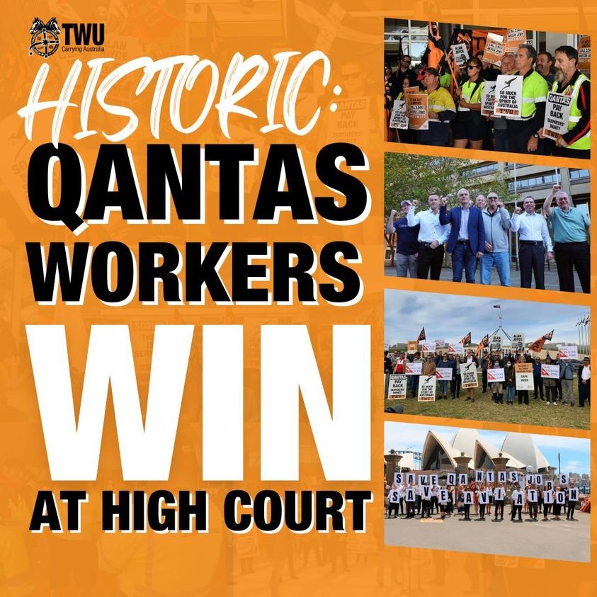 TWU Qantas Win