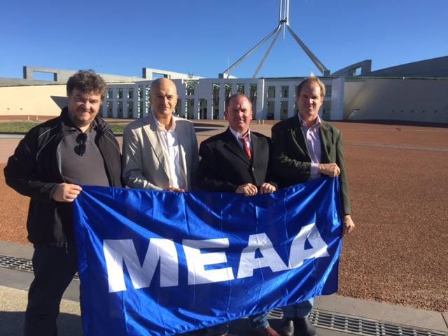 Technicians go to Canberra to protest ICC World Cup Cricket outsourcing