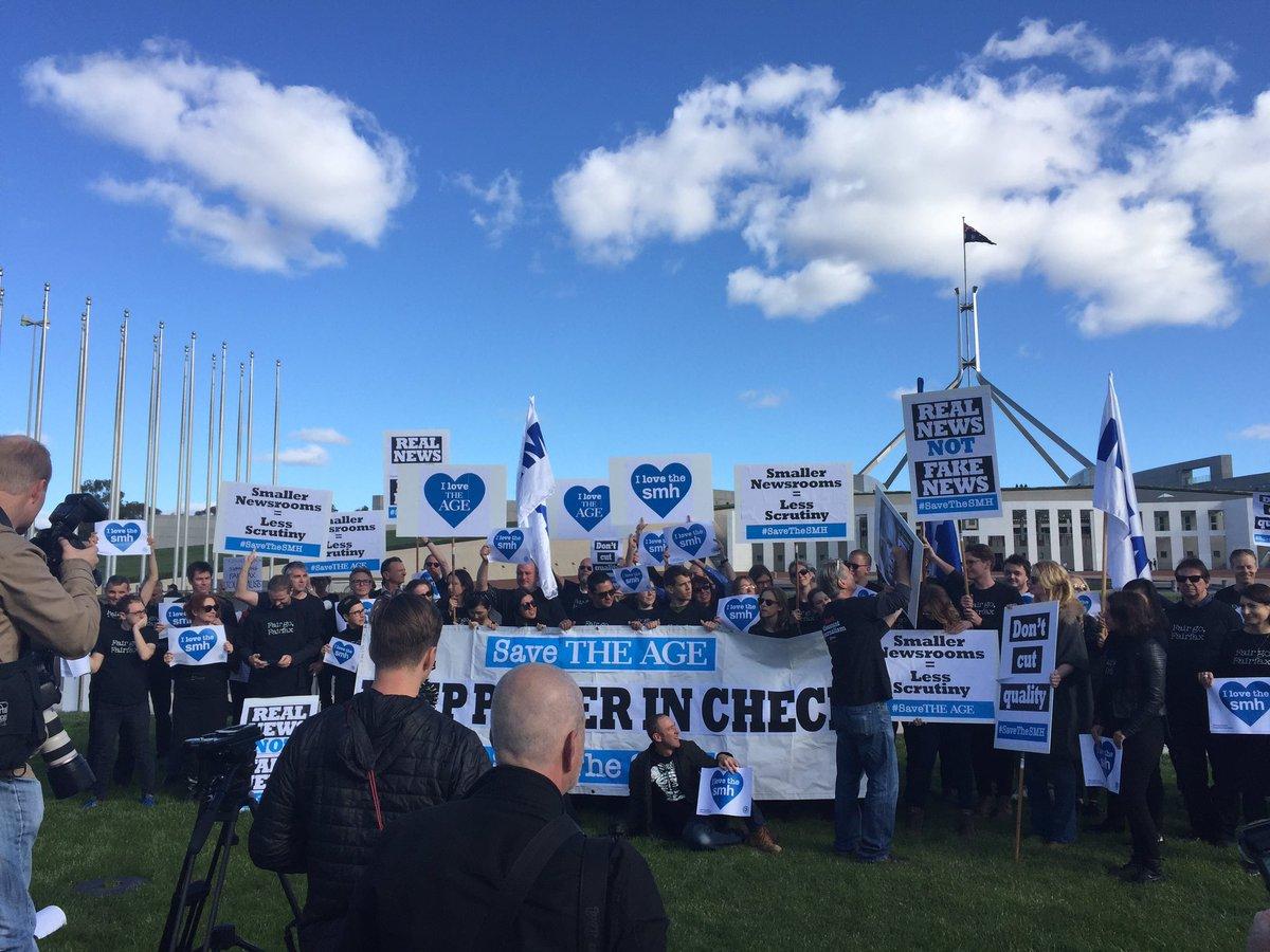 Fairfax Journos take the fight to Canberra