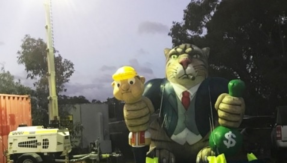 Greedy the Fat Cat replaces Scabby the Rat