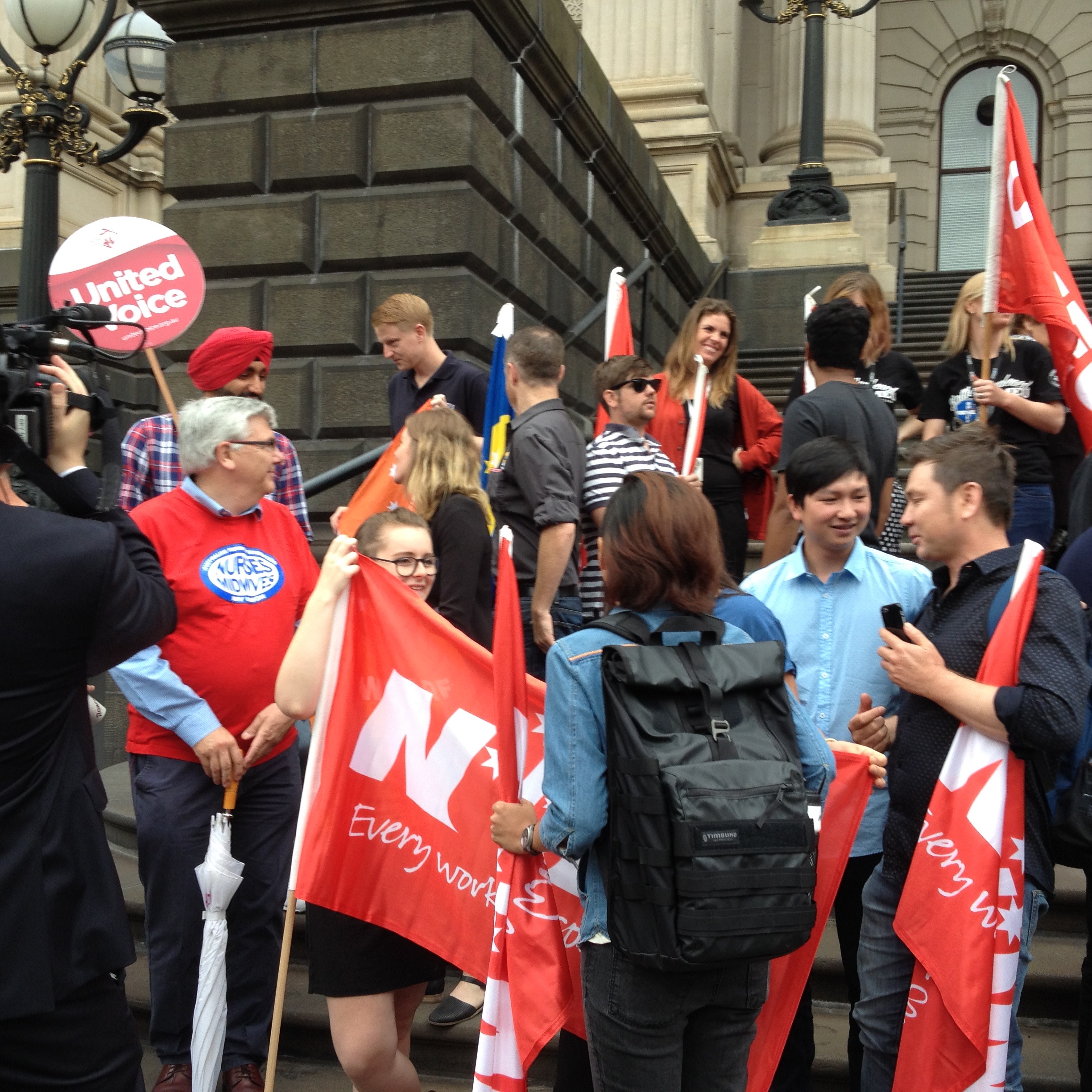 Insecure work media event Melb 8-2-16