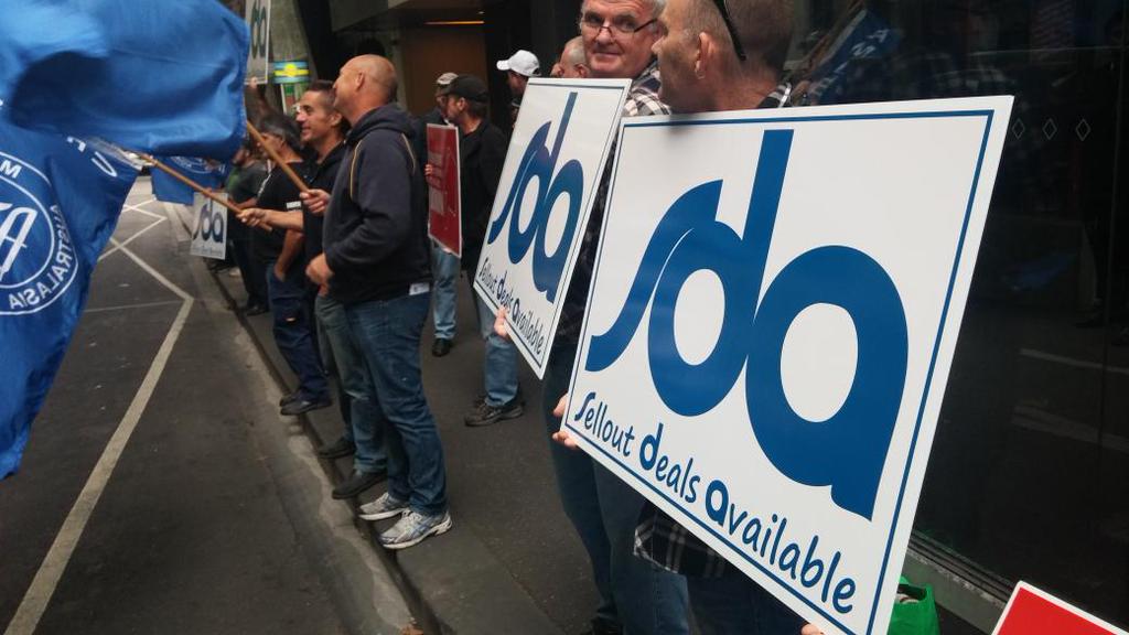 Protest against SDA at Coles