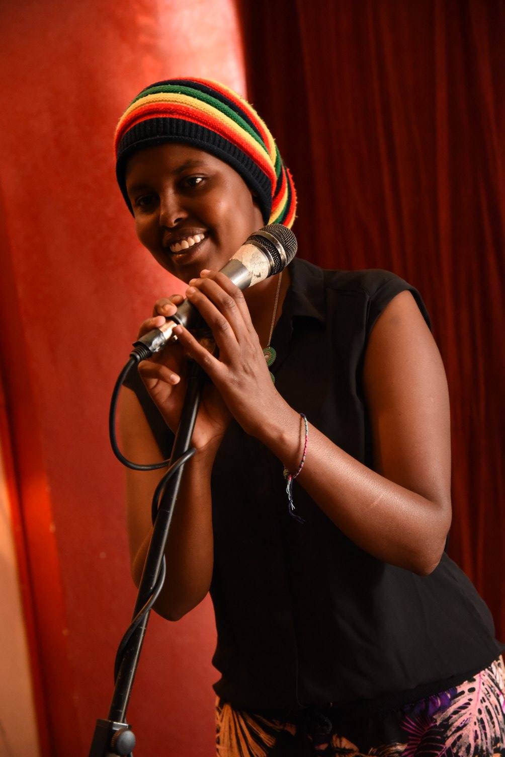 Hani Abdile performs her poetry
