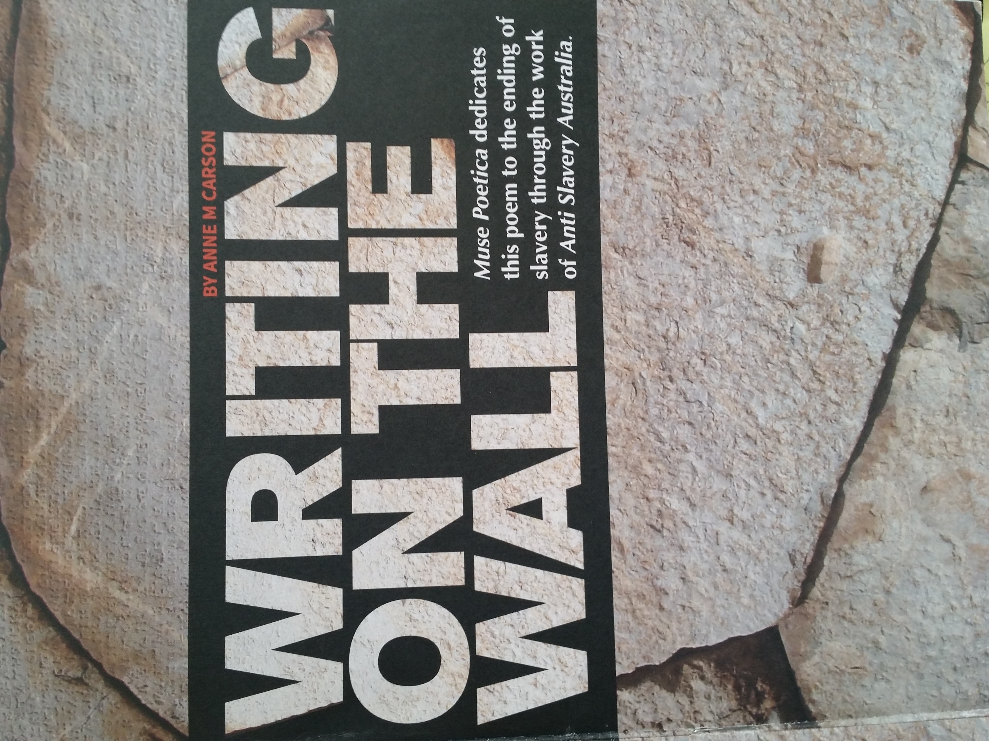 Anne M. Carson, poet