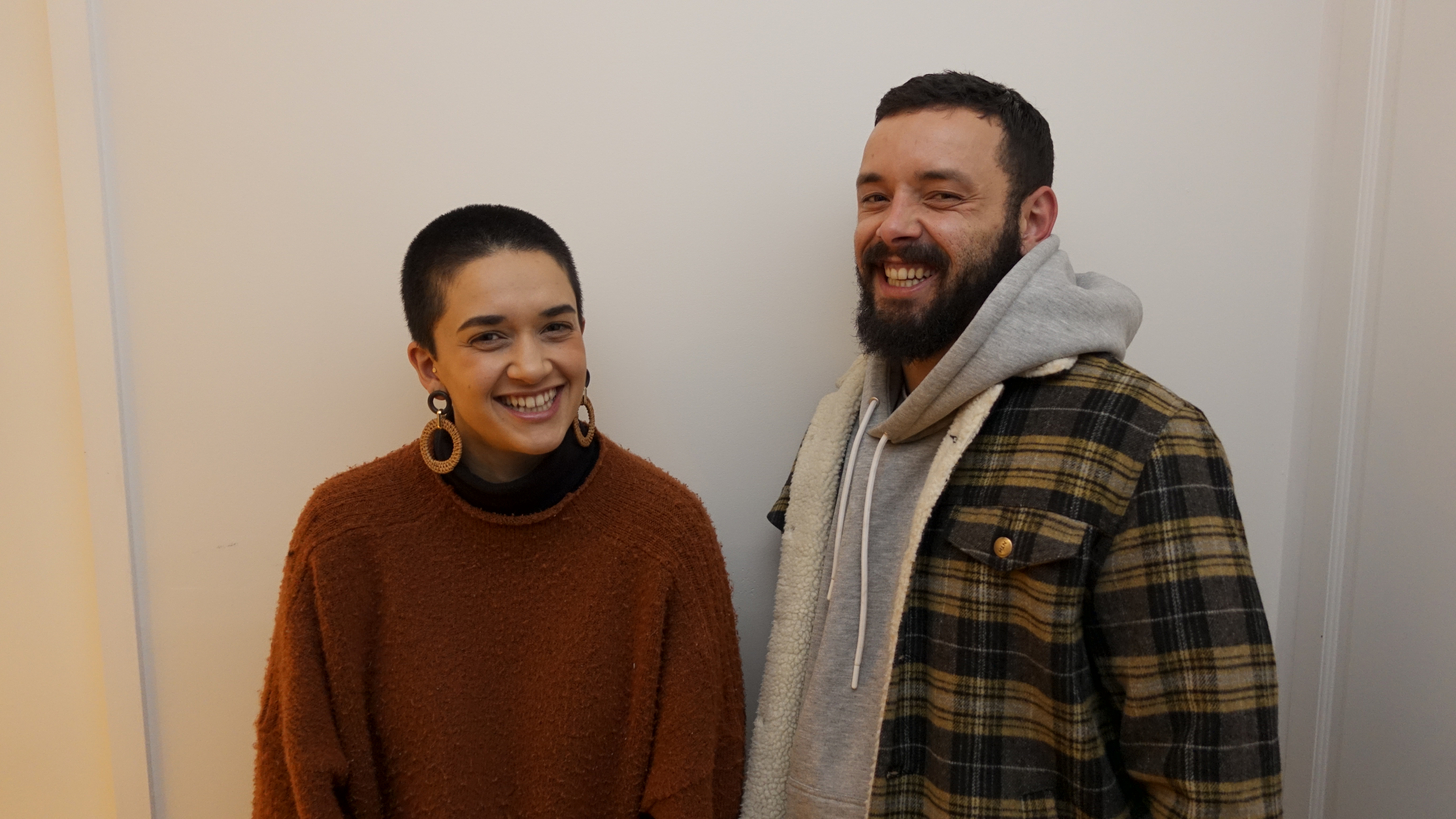 Eden and Josh Carell - young female and male looking towards the camera and smiling