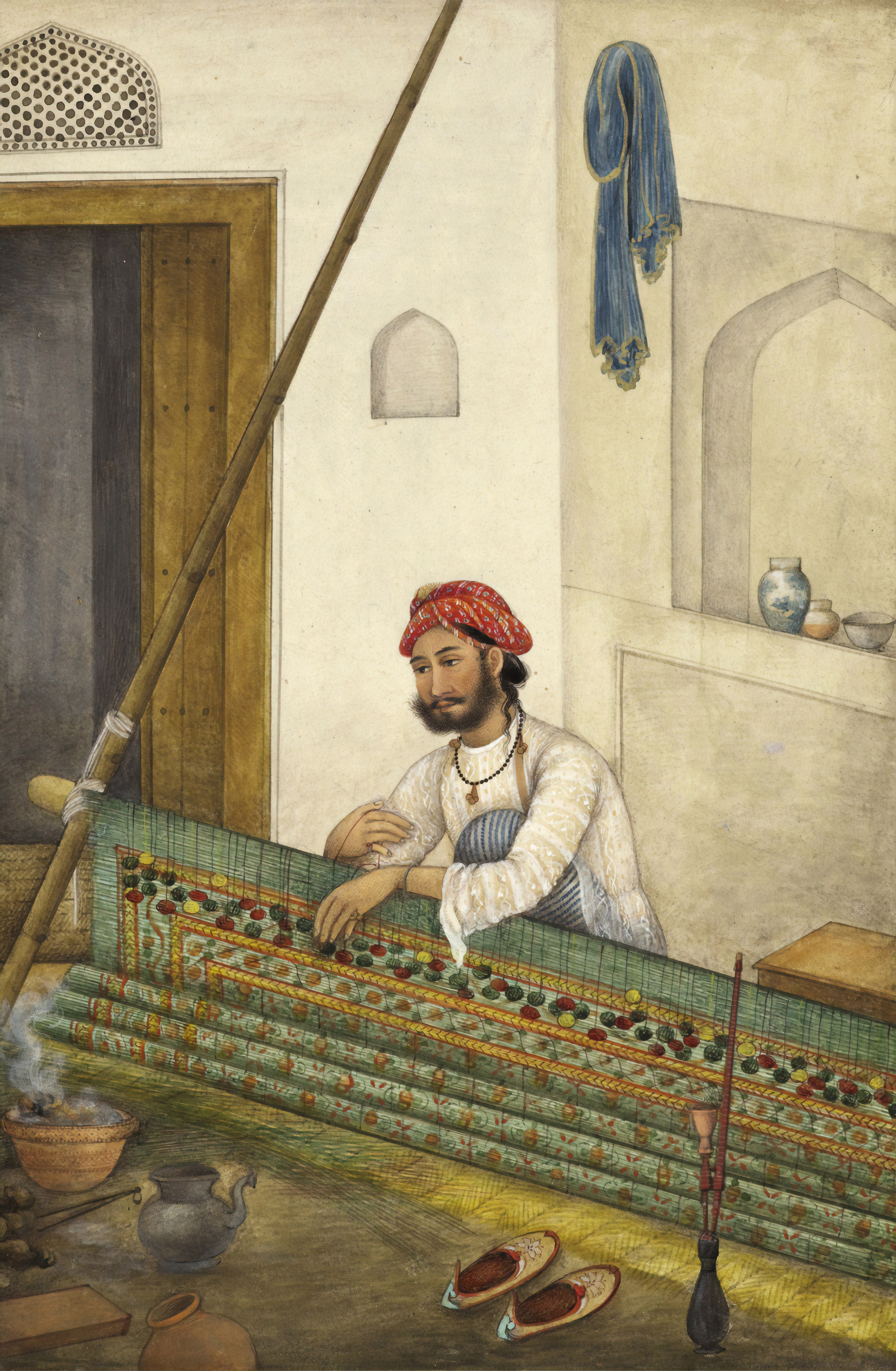 Indian weaver - image from the British Library