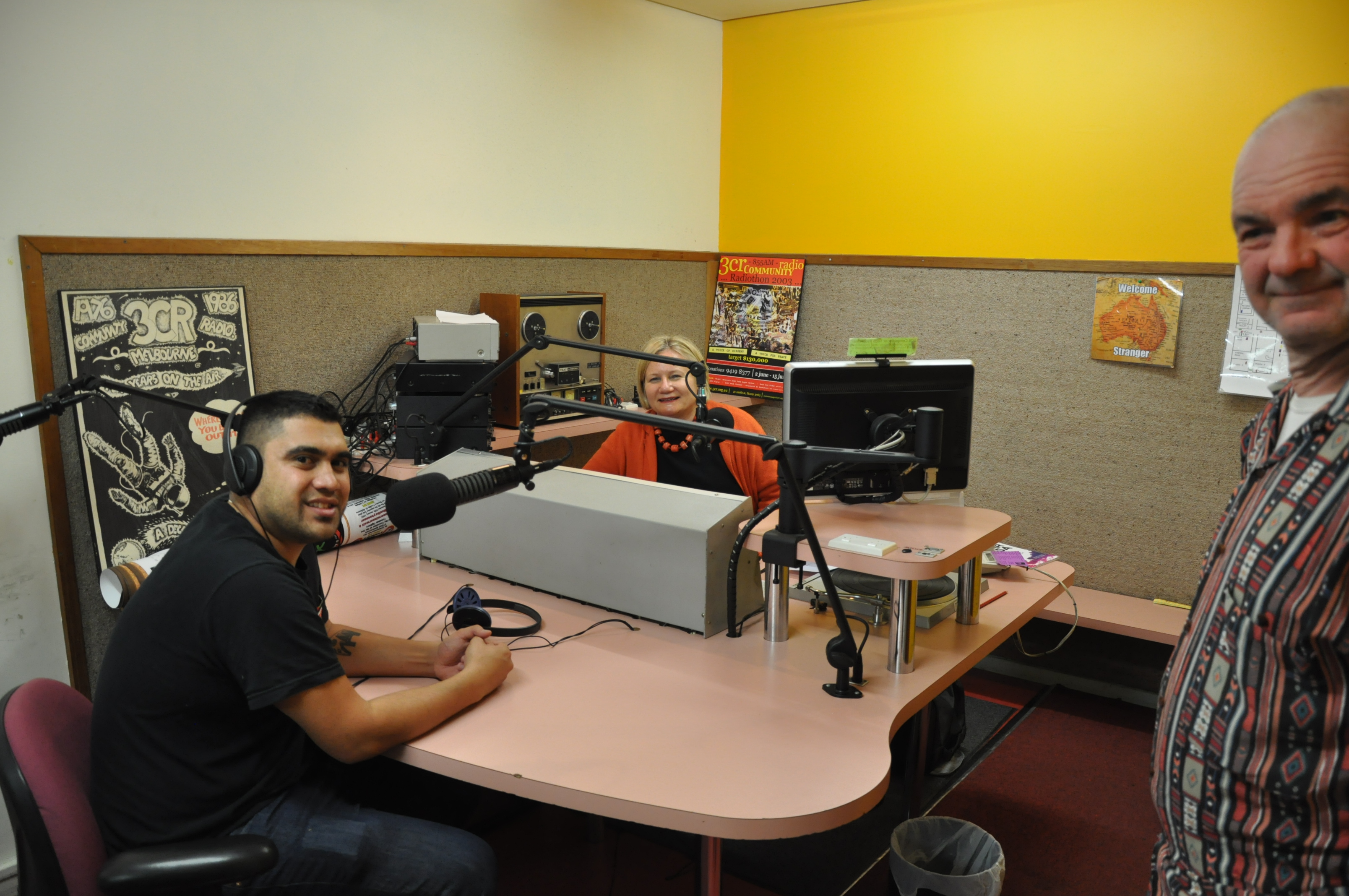 Omar Musa and Di and Santo at 3CR 2014