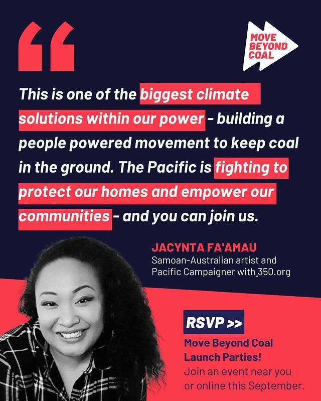 Move Beyond Coal - Jacynta Fa'amau