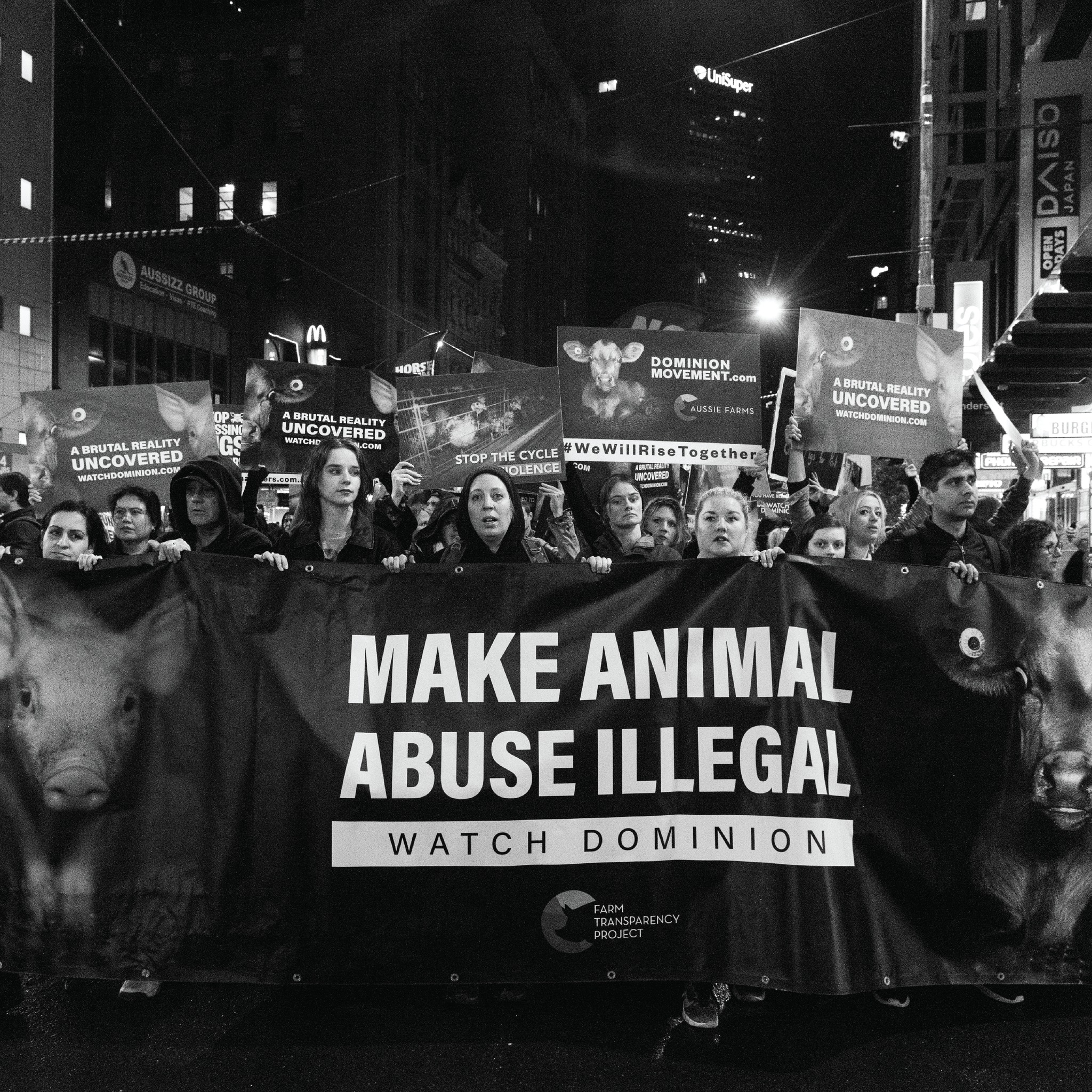Photo of the Dominion Animal Rights March.