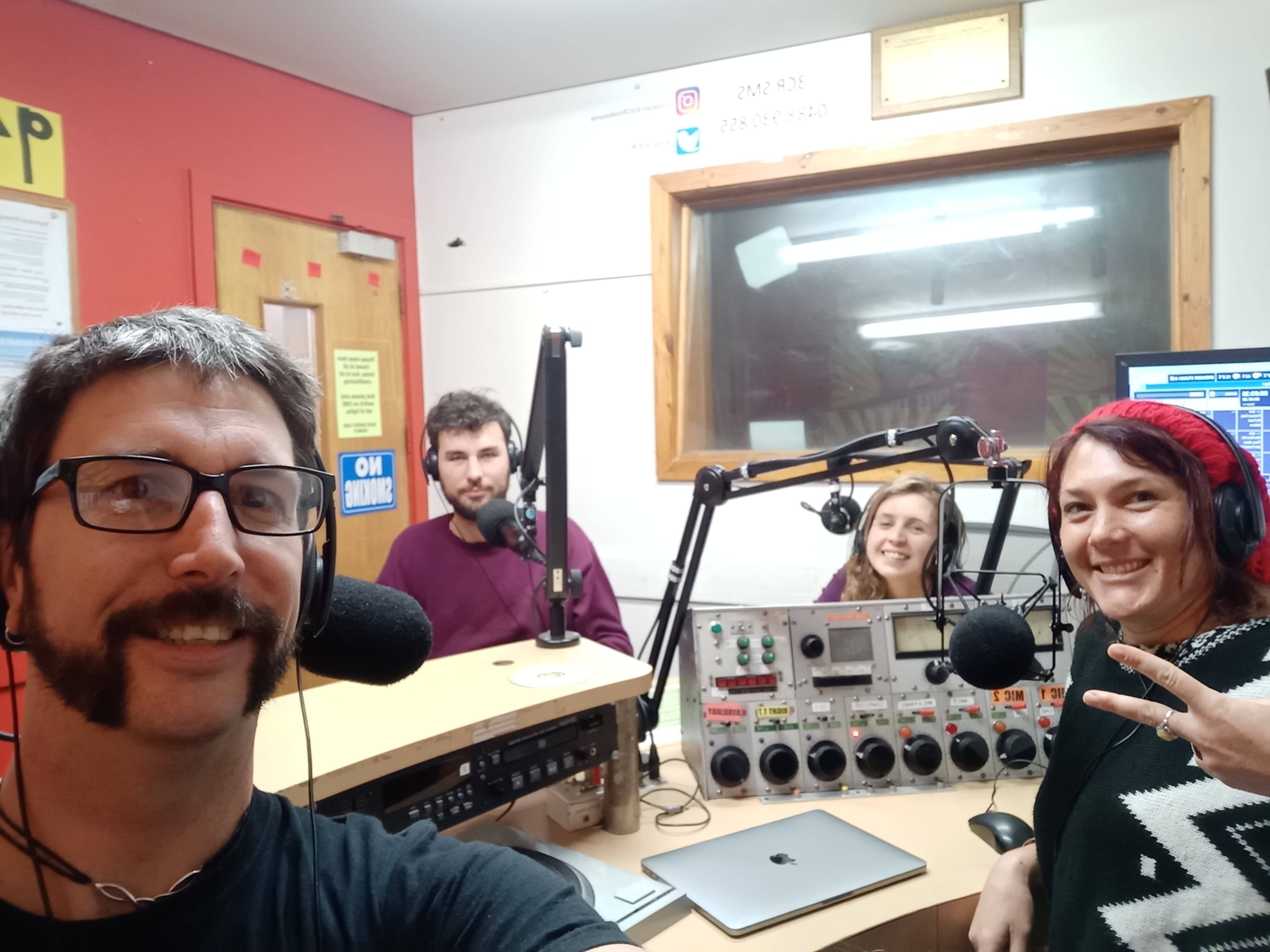 Dirt Radio team in the studio