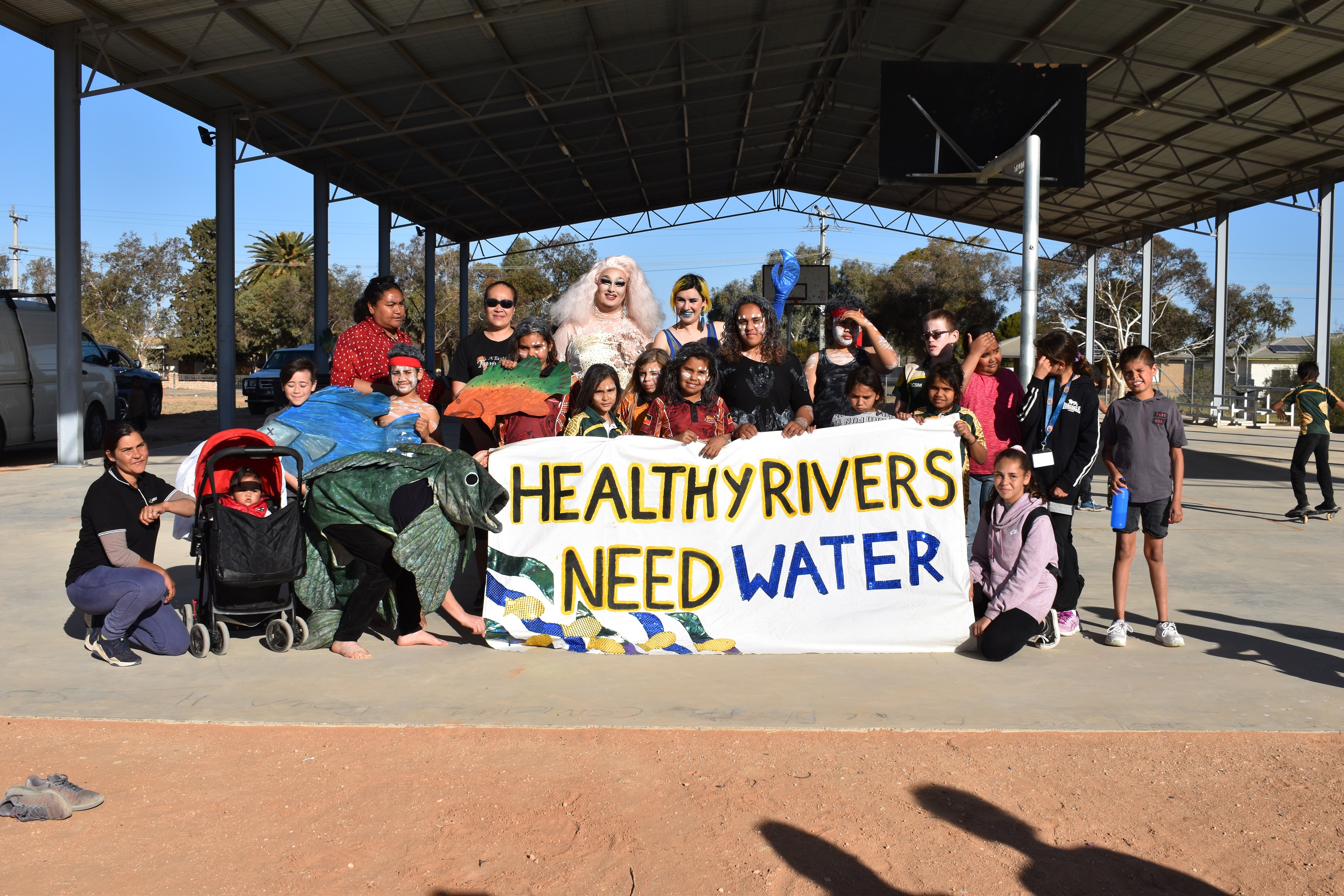 Menindee Community at the town performance
