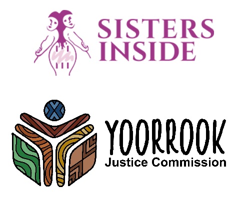 Logos for Sisters Inside and Yoorrook Justice Commission