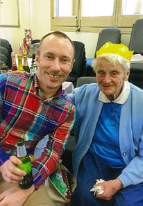 Shane and Carmel enjoy light refreshments at the 2016 HAAG Christmas party