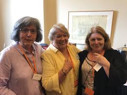 HAAG committee member Kris Spark, chair Phyll Williams, and co-manager April Bragg